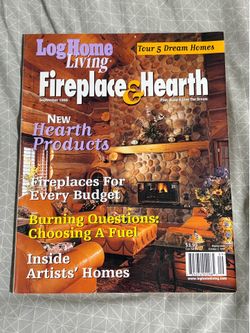 Log Home Living Magazine September 1999 Fireplace & Hearth Issue