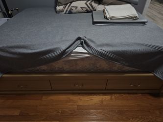 Full Wood Bedframe With Drawer 