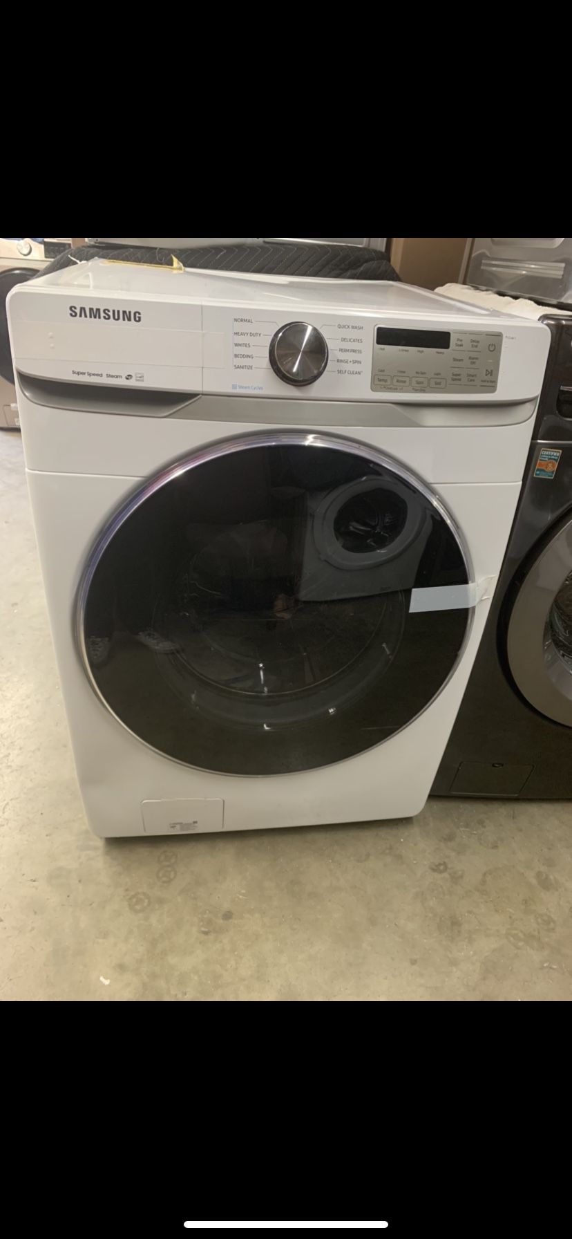 Washer Front Load Steam Samsung 4.5 Cu Ft White