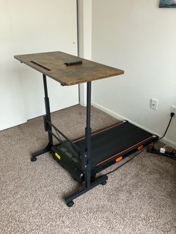 Standing desk and treadmill