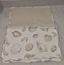 Seashell, stripe reverse side, placemats, 6 count