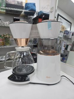 Melitta Pour-Over Coffee Maker White Rose Gold