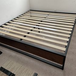 Almost New King Size Bed Frame With Excellent Condition 