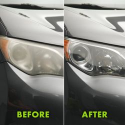Faded Headlight repair // Smokey lens faded lens headlight repair // Head Lights Repair Buff Fix Bmw Audi Mercedes
