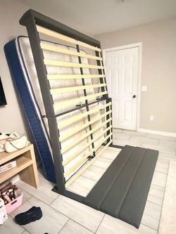FULL SIZE BED FRAME WITH MATTRESS