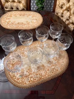 Mikasa Crystal Wine Glasses Set of 8