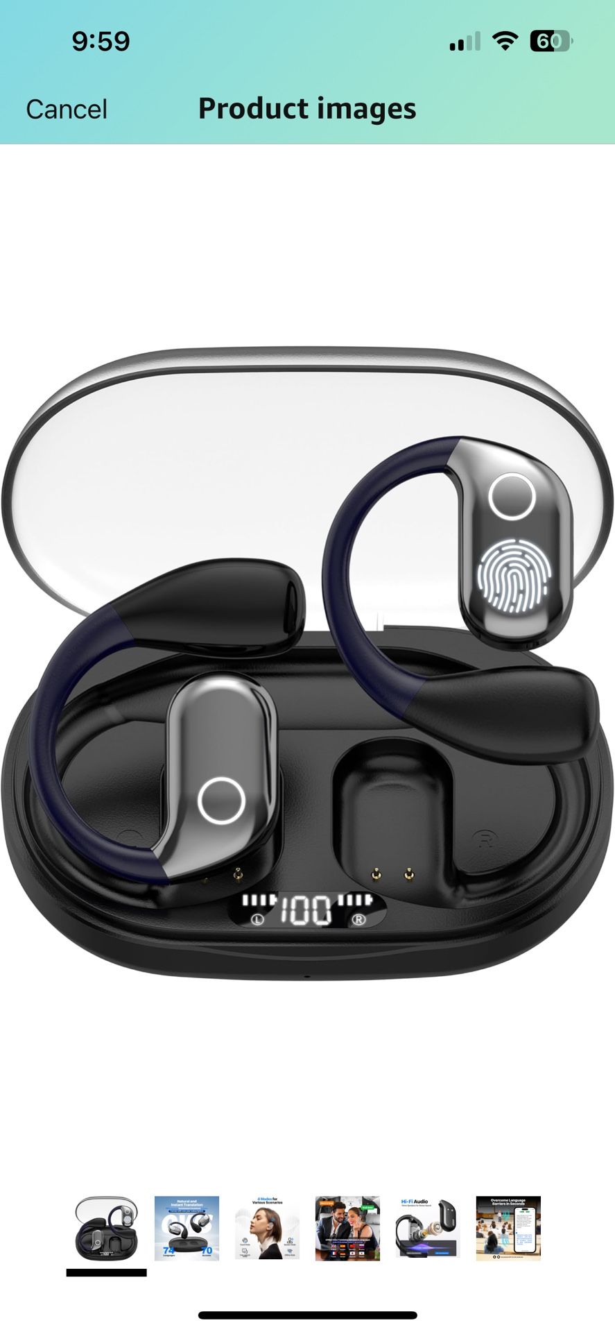 Bluetooth Headphones Black