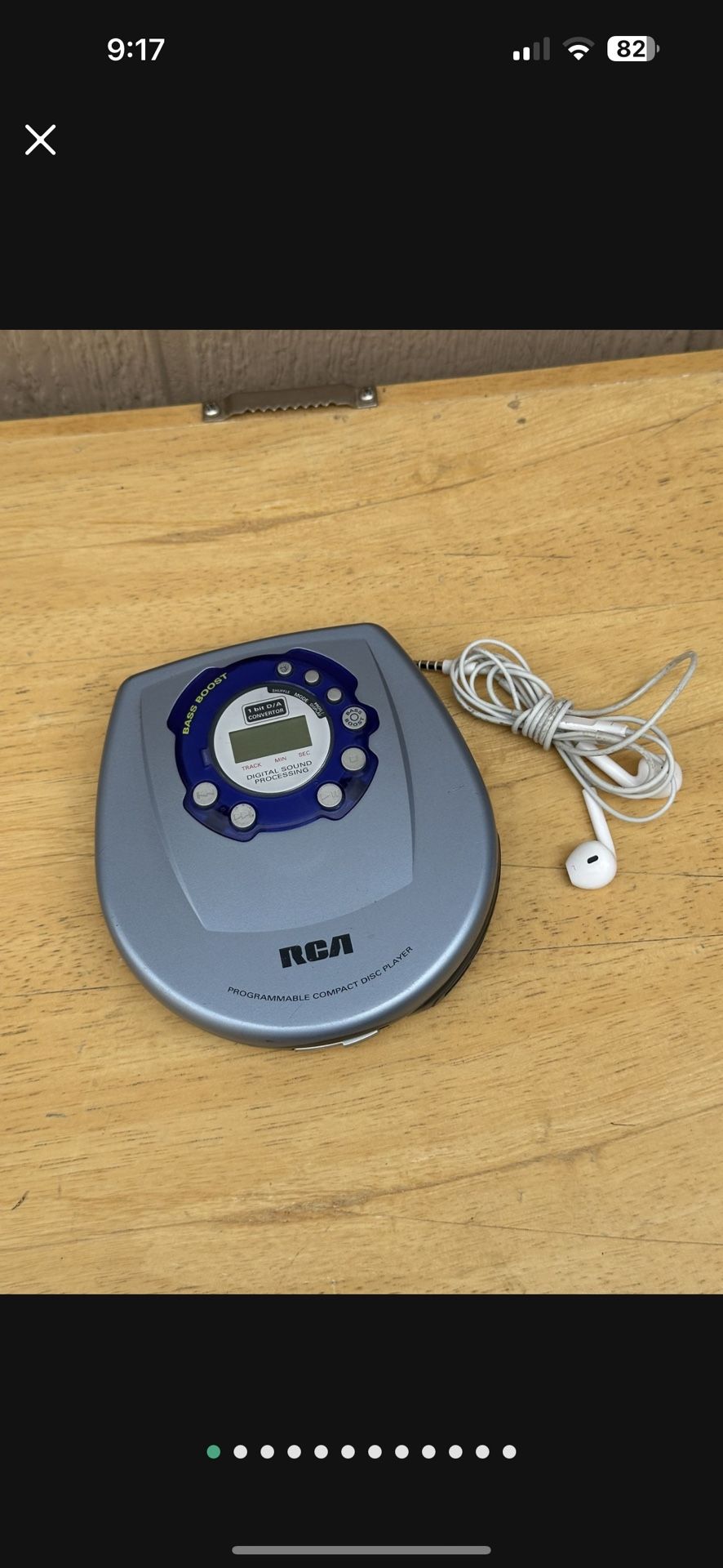 RCA RP-2300A Personal Portable CD Player W Bass Boost - 2000 Vtg Tested Works