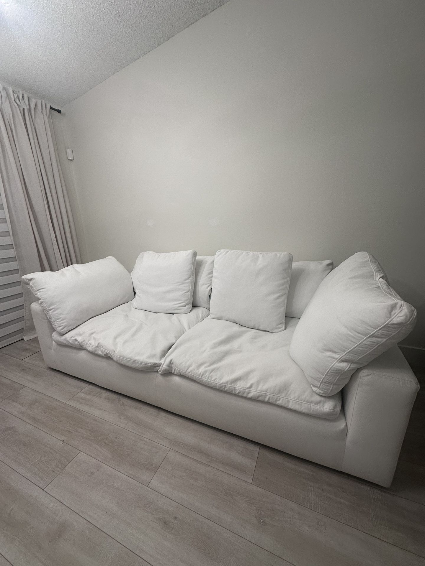 White Fabric Sofa