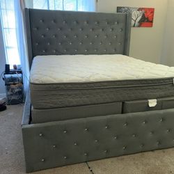Crystal King Size Platform Bed
