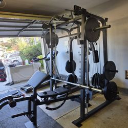 Smith Machine 2001 | Multi-Use Adj Bench | Gym Equipment | Fitness | Squat Rack | Excercise |🔴WEIGHTS AND BARBELL SOLD SEPARATELY 🔴 FREE DELIVERY 🚚