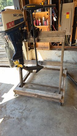 Rolling boat motor stand only