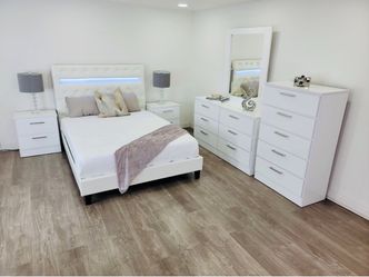 Bedroom set whit led light - Juego de cuarto con luz led