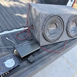 Subwoofer Pioneer-Amplificador Magestic