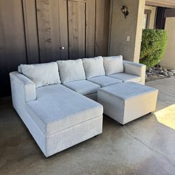 Cream Sectional ( Delivery Available )