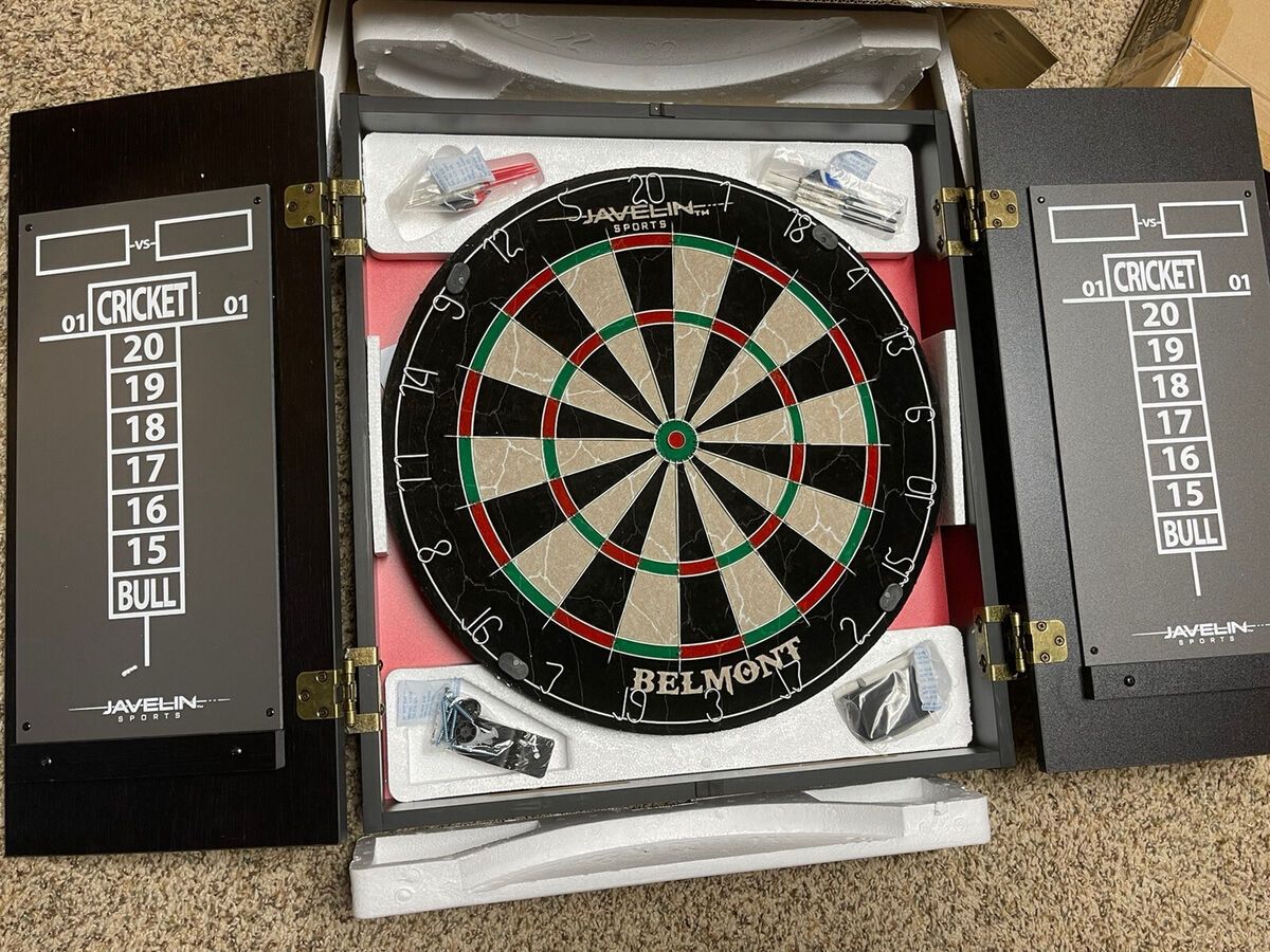 Javelin Sports Dartboard and Cabinet