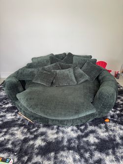 Big Green foam couch