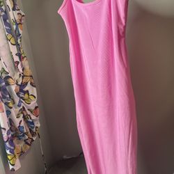 Pink MIDI Dress For Sale 