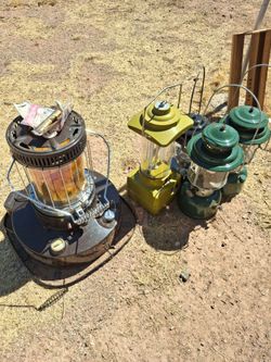 Vintage camping lanterns
