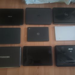 6 Laptops & 3 Chromebook for $150