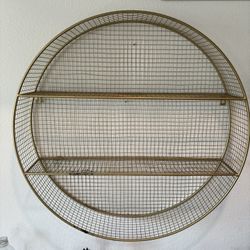 Gold Metal Shelf
