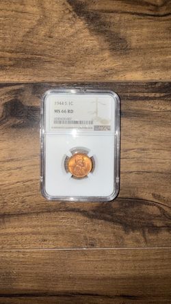 1944 S, Lincoln Cent MS66 RD-NGC