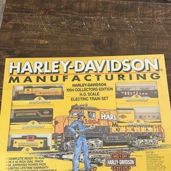 Harley-Davidson 1994 Manufacturing HO Scale Train Set Complete