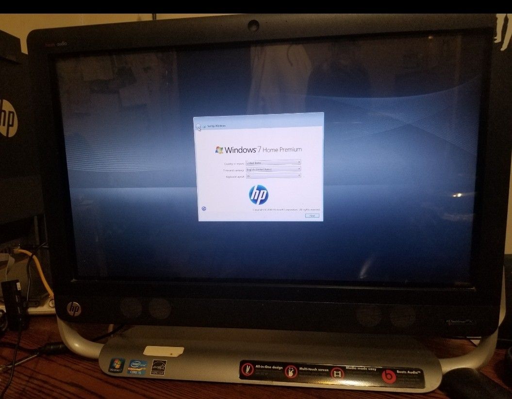 Hp All-in-one touch smart computer