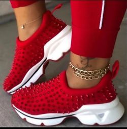 Shoes Woman New Fashion Rivet Convenient Casual Ladies Flat Shoes Woman Platform