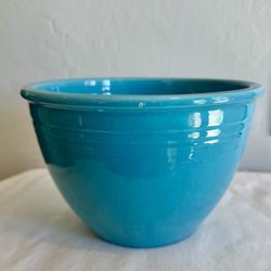 Fiestaware Small Nesting Mixing Bowl with Rings Vintage Blue Turquoise #4