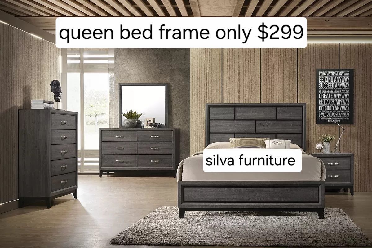 Queen bed frame only 299