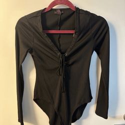 V Shape Long Sleeve Bodysuit 