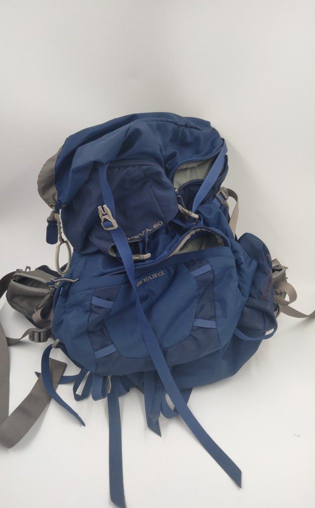 Women's Deva 60 Hiking/Camping Large Blue Backpack