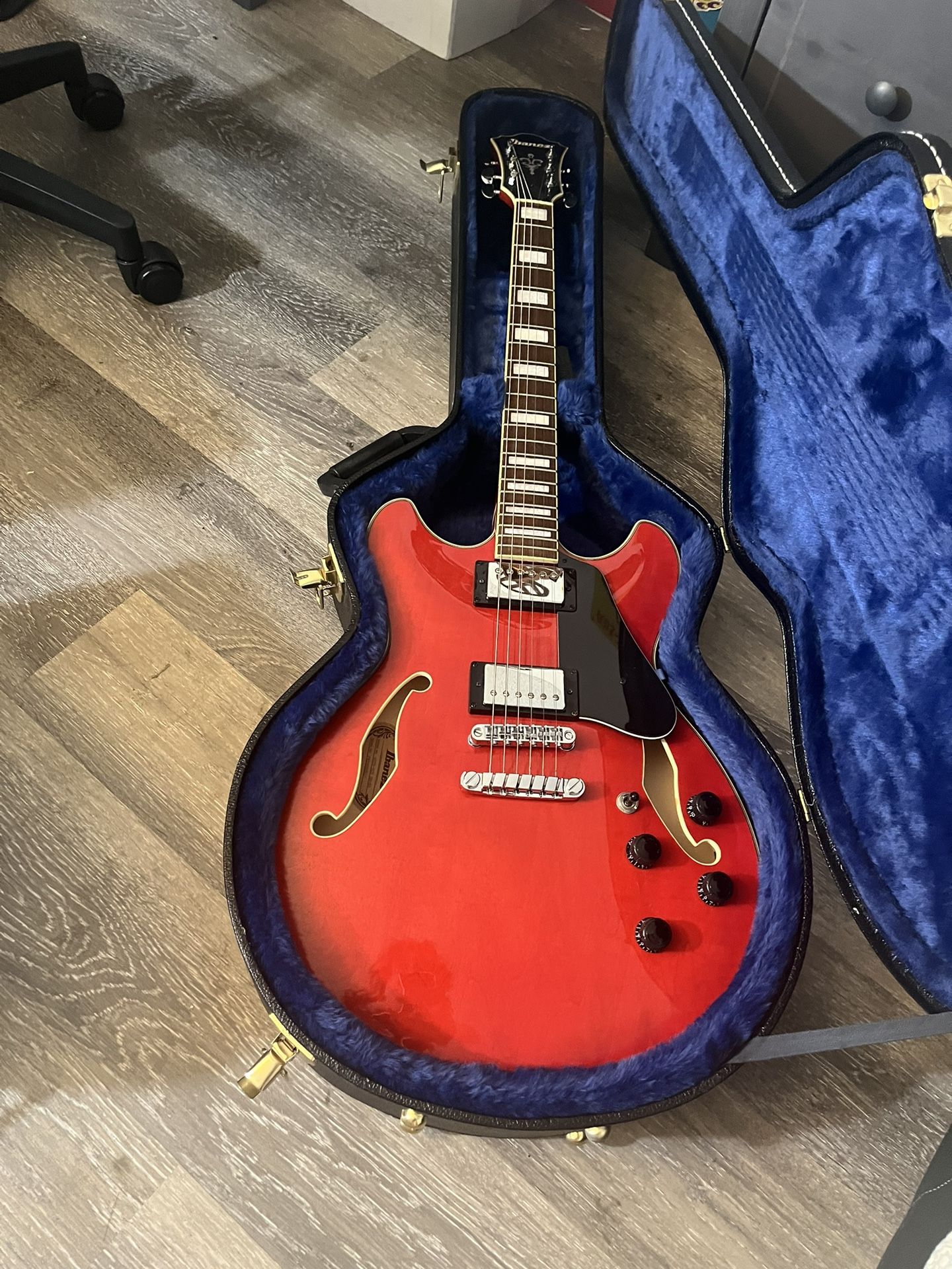 IbanezAS73 Cherry Red Hollow Body