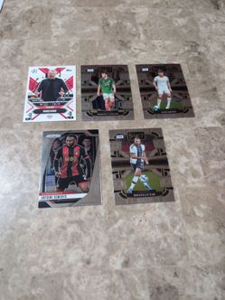 Soccer Trading Cards Lot of 5