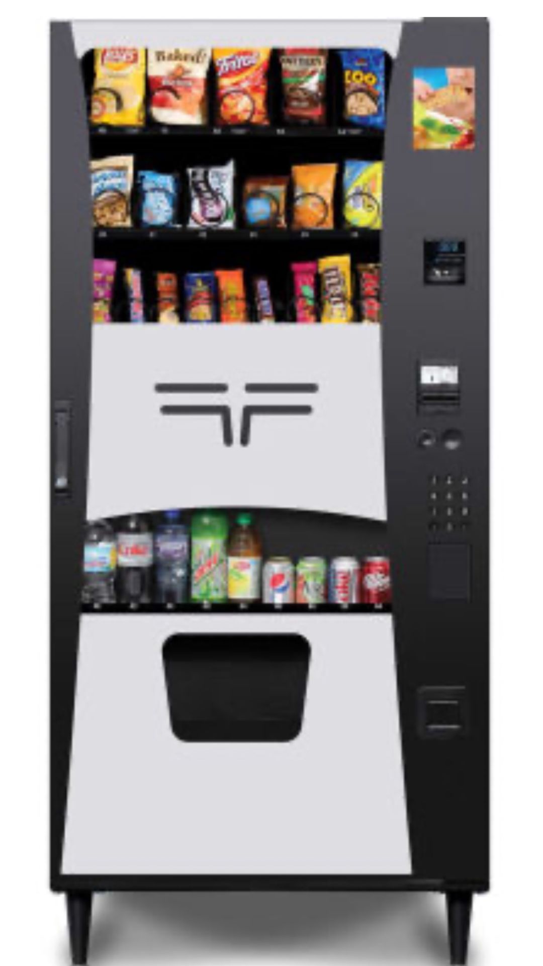 Wittern Futura combo vending machine with credit card capability