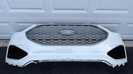 WHITE FORD EDGE FRONT BUMPER ORIGINAL 2019 2020 2021 2022 2023 2024 2025