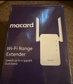 Macard RE-1200 White Wifi Signal Range Wireless Booster Dual Band Extender, wi-fi, extender,white