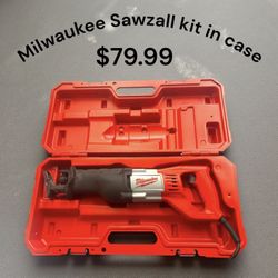 MILWAUKEE SAWZALL RECIP SAW KIT IN CASE SAWZALL