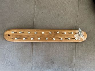 Bamboo Tie Rack Organizer