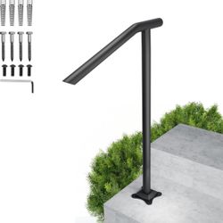 SPACEEUP handrails for Outdoor Steps Railing for Stairs,1-3 Steps