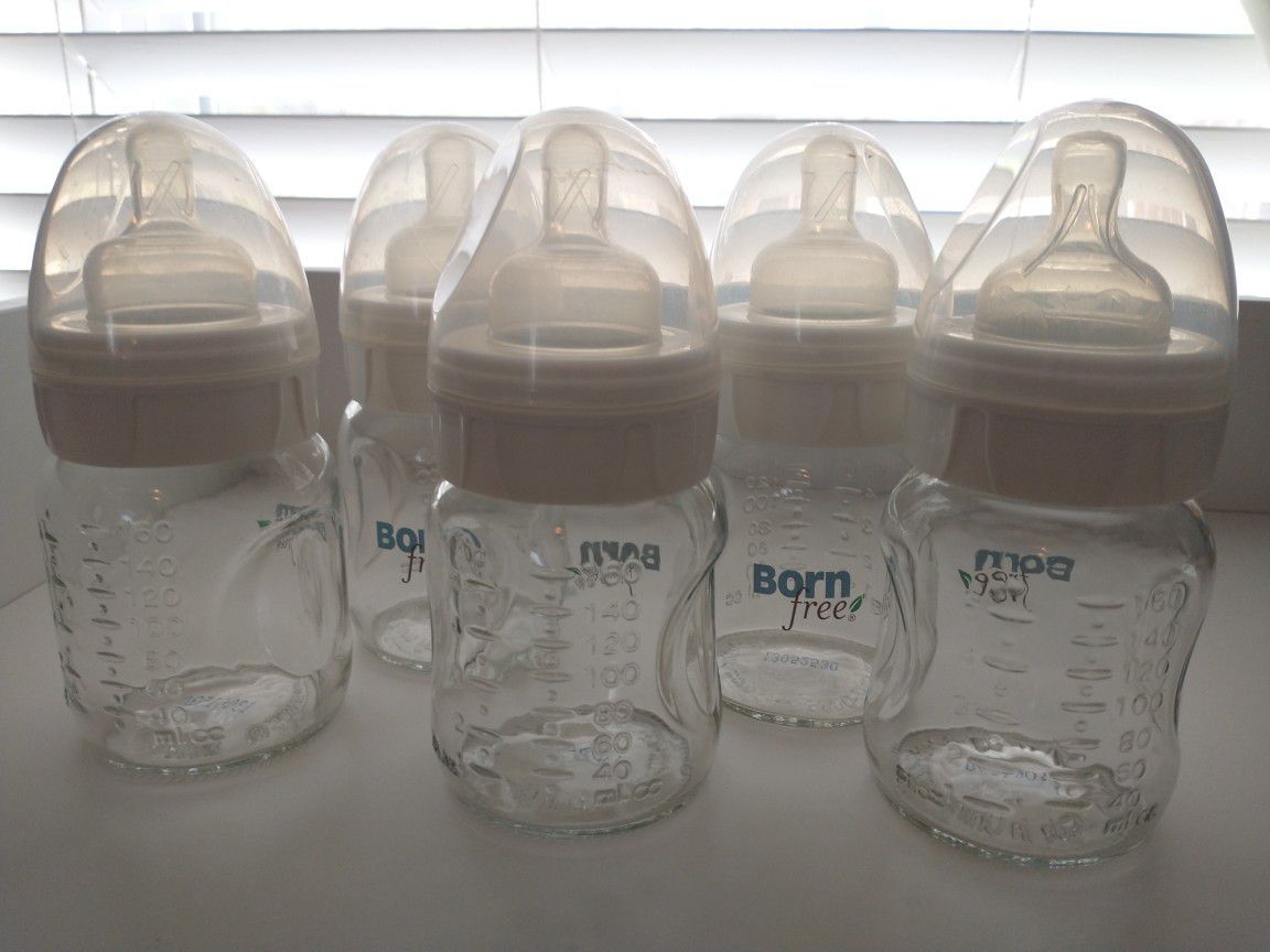 Born Free Baby Glass Bottle 