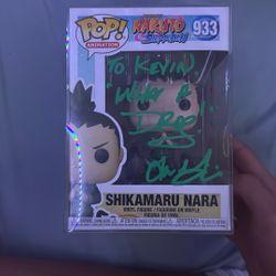 Shikamaru Nara Autographed funkopop