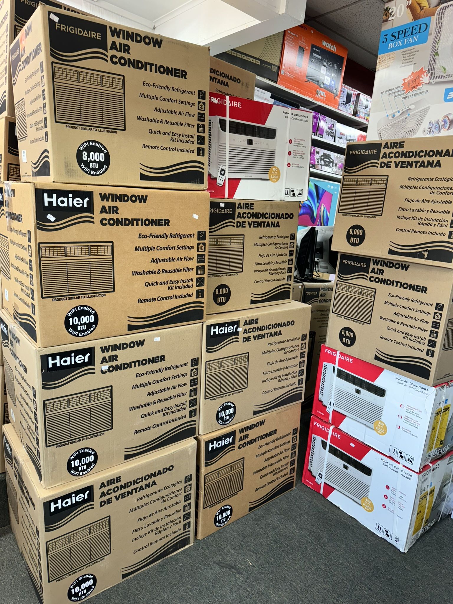 Air Conditioner 8k $199 10k $239 12k $289