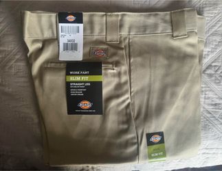 Dickies 873 Size 34x32 slim fit. $50 for all 3 firm on price