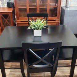 Brand New 5 PC Black Dining Set 