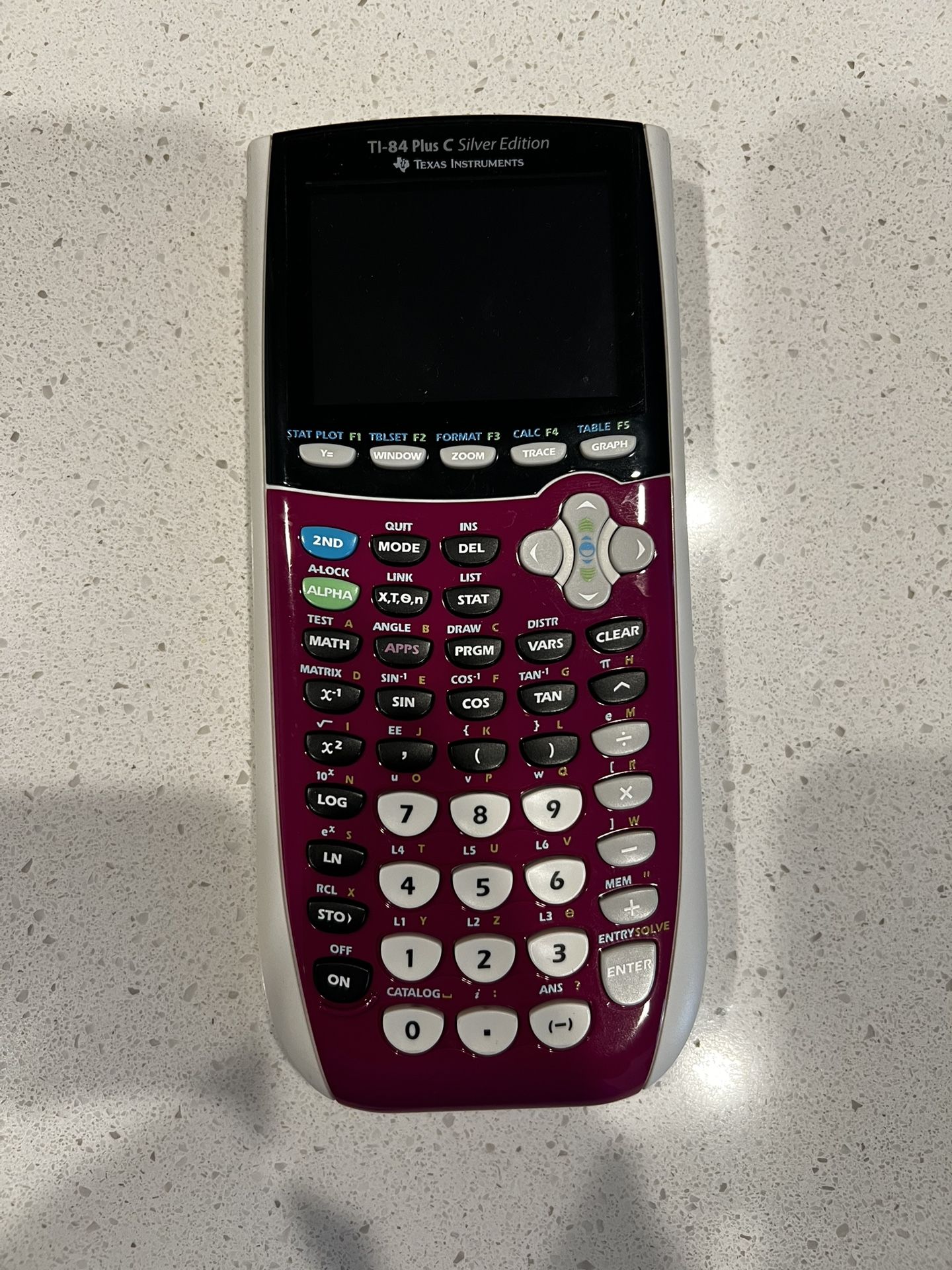 TI-84 Plus C Silver Edition Graphing Calculator