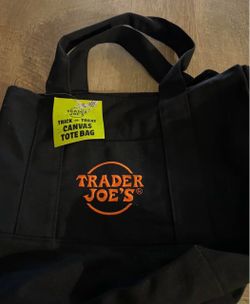 Trader Joe's Trick or Treat Canvas Tote Bag