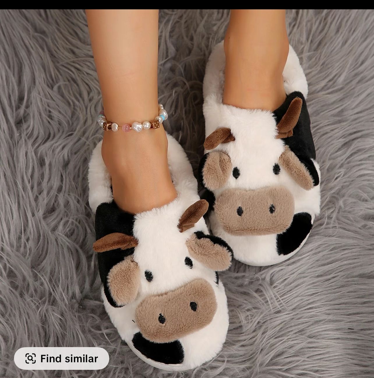 cow women slipper sandal .