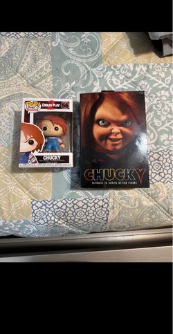 Chucky funko pop and Neca Chucky